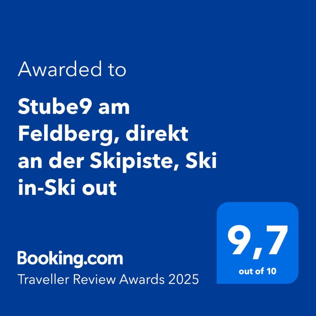 Stube9 Am Feldberg, Direkt An Der Skipiste, Ski In-Ski Out Feldberg  Exterior foto